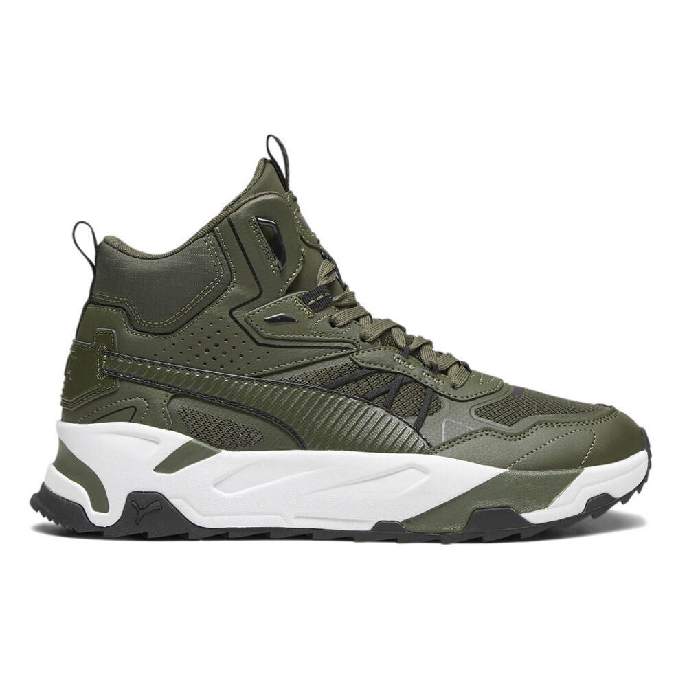 Puma Trinity Mid Hybrid Lace Up  Mens Green Sneakers Casual Shoes 39232702