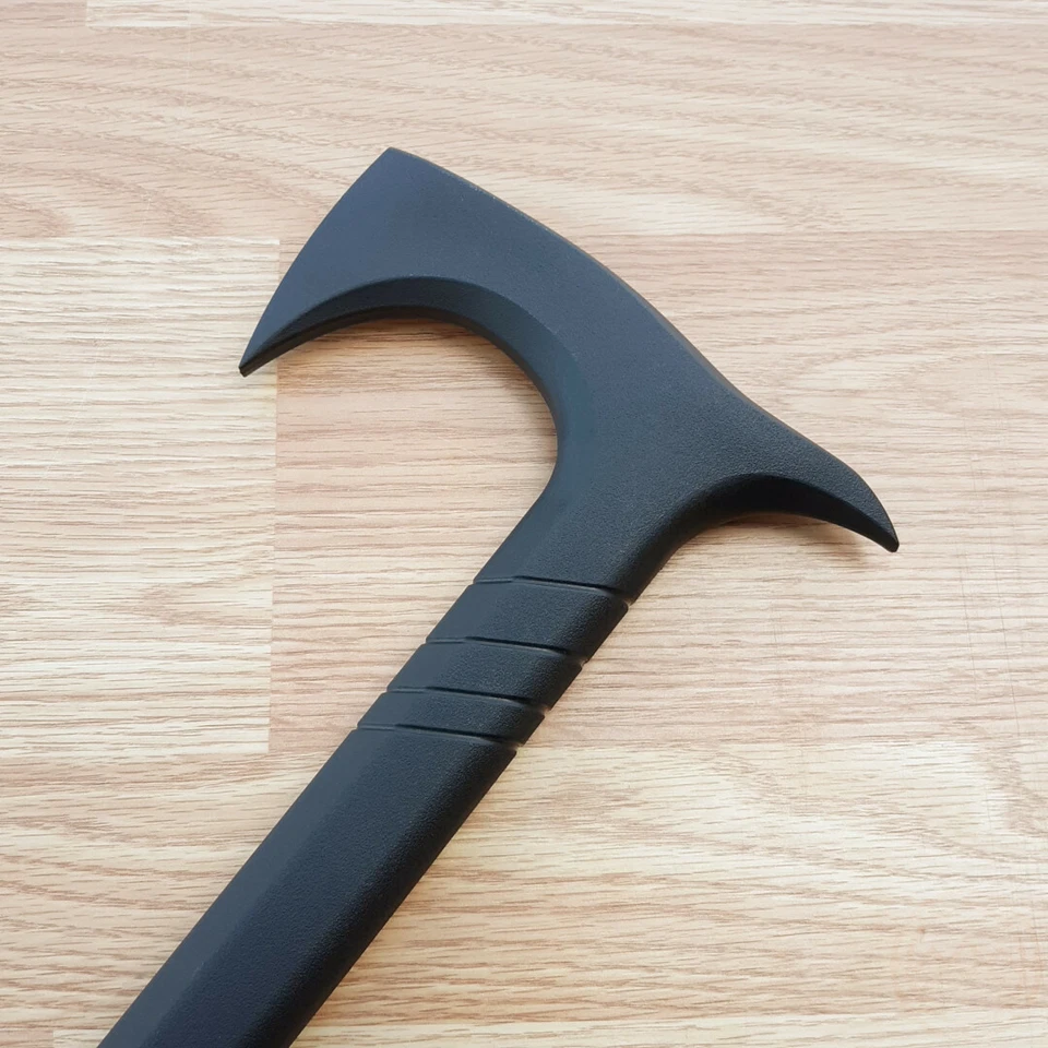 Cold Steel Axe Head Cane Single Piece Hiking Stick Polypropylene 38" Overall - Image 3 of 4