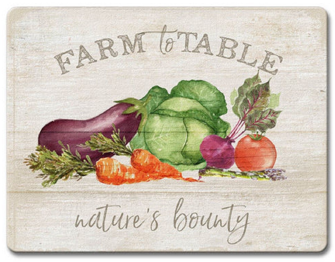 Cutting Board-NATURES BOUNTY--Large Cutting board 11.5