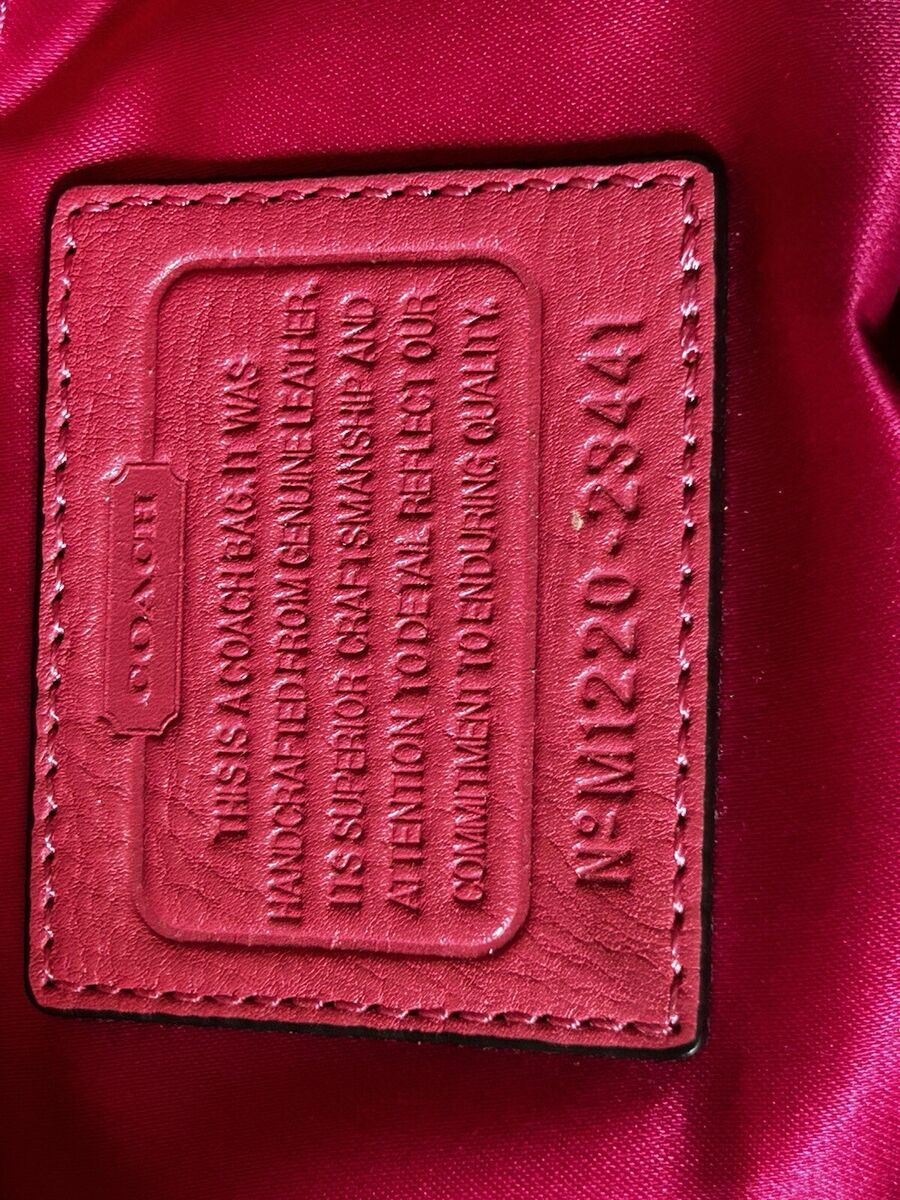 Coach M1220-23441 Poppy Rose Pink Pebbled Soft Leather Coach M1220-23441 Poppy Rose Pink Pebbled Soft Leather