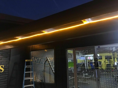 Yellow 110V Flexible LED Strip Lights Waterproof Neon Tube Outdoor Bar Signs DIY - Picture 13 of 14