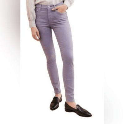 NWT Edwin Women s Pixie Gray/Lilac Silver Lining Mid Rise Skinny Jeans - Size 25