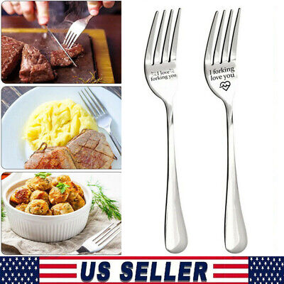 I forking love you Engraved Fork Best Present for Husband Madam Family Friends @