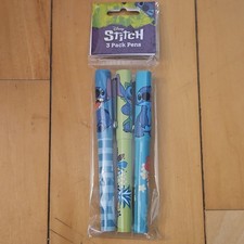 Disney Stitch Collectible 3 Pack Pens Stationery Set Official Disney Franchise