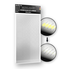 Auxlight®  LED Abdeckung, Lichtdimmer Folie Tönungsfolie, Aufkleber Weiß bis 90%