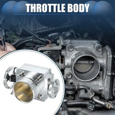 Universal 65mm2.56 Silver Tone Aluminum Alloy Car Throttle Body Assembly