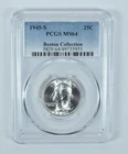 1945-S Washington Quarter Boston Collection MS64 PCGS Blue Label *2065