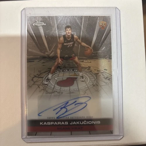 2025-26 Topps Chrome - Autograph Issue Rookies Kasparas Jakucionis #TAIR-KJ AUTO
