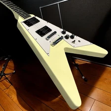 Fly V Electric Guitar Mahogany Body Rosewood Fretboard Tune-O-Matic Bridge