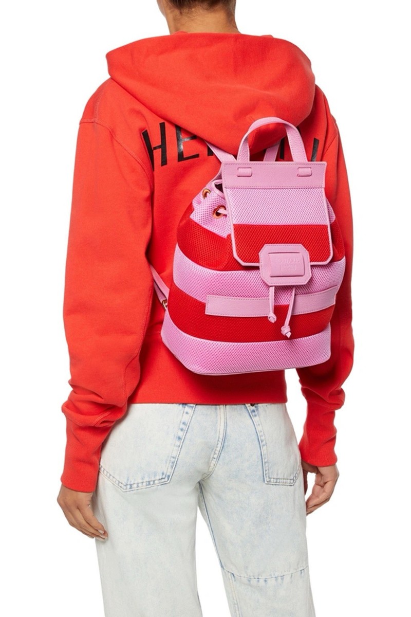 NWT BOUTIQUE MOSCHINO Two Tone Bubblegum Pink Textured 