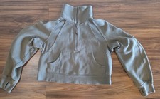 Lululemon Scuba Oversized Funnel Neck Half Zip Pullover Size XS / S Green