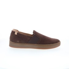 Spenco Backside Slip-On SP2004FFR Mens Brown Suede Lifestyle Sneakers Shoes