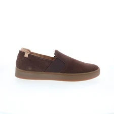 Spenco Backside Slip-On SP2004FFR Mens Brown Suede Lifestyle Sneakers Shoes