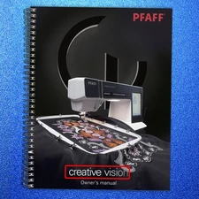PFAFF Creative Vision 5.0 5.5 Instruction Book User Manual Guide - TOUGH BINDING