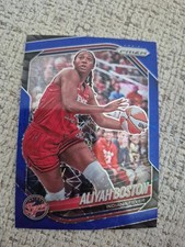 2025 Panini Prizm WNBA Aliyah Boston #75 Blue Velocity Prizm Indiana Fever