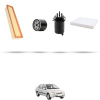 Hoffcar Wartungsset - 4 Filter FüR Renault Thalia 1.5 DCI 48KW Ab 2002