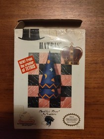Nintendo 1990 NES HATRIS Complete In Box CIB Rare!