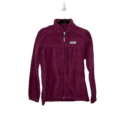 Magellan Outdoors Classic Fit Fleece Burgundy Jacket Soft Womens Medium