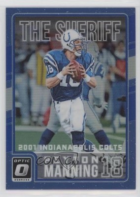 2016 Donruss Optic Tribute Blue 117/149 Peyton Manning #4 HOF k8a