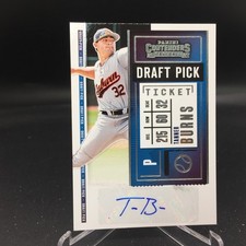 Tanner Burns 2020 Panini Contenders Draft Pick Ticket 2 DPT2-TB Auburn Tigers