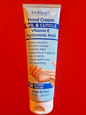 DELFANTI HAND CREAM NAIL CUTICLE WITH VITAMIN E HYALURONIC ACID
