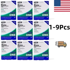 1-9Packs Rugby Clear Nicotine Patches - Transdermal System Patch 14 Count Step 1