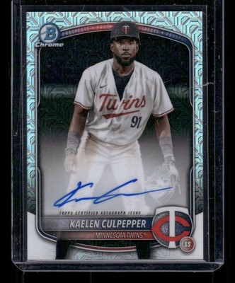 2025 Bowman Chrome Kaelen Culpepper Mojo Auto BMA-KC Twins     