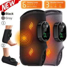 4in1 Cordless Foot Ankle Arm Leg Massager 6 Heating & 3 Vibration Modes Auto Off