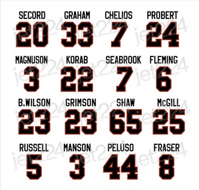 Chicago Blackhawks DECAL STICKER All-time Enforcers, Goons, Fighters, Tough Guys