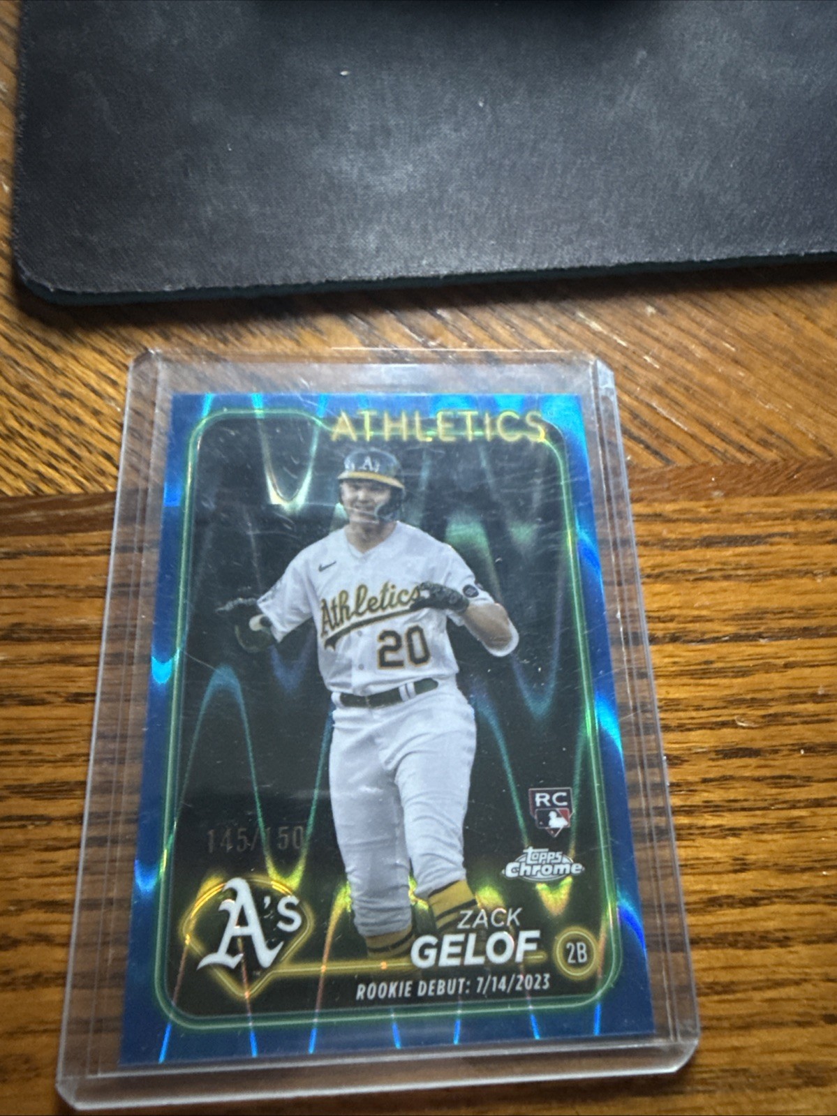 2024 Topps Chrome - Zack Gelof #282 Blue RayWave Refractor /150 (RC)