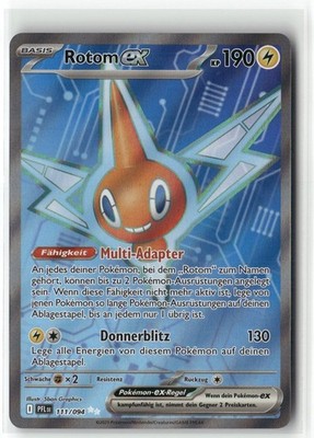 Pokemon Scarlet & Violet Paldea Fates Rotom ex #111/094 Secret Rare Full Art DE