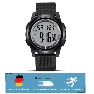 Ultraleichte Herren Digitaluhr   Minimalistisch, 30m  und Vielseitig