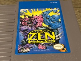 Zen Intergalactic Ninja Nintendo Nes Cleaned & Tested Authentic Very Good Shape