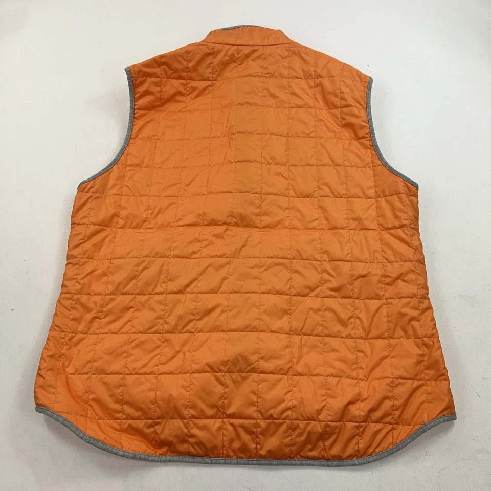 Waterville Orange Dahlia Theo Quilted Vest Full Zip made Italy Size 58 - Image 4 of 4