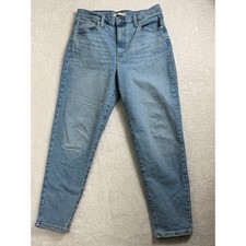 Levi's High Waisted Mom Jeans Light Wash Denim W32 L29 Button Fly