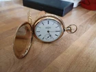 Elgin #118  14K Gold Filled Hunter Case Pocket Watch 6s