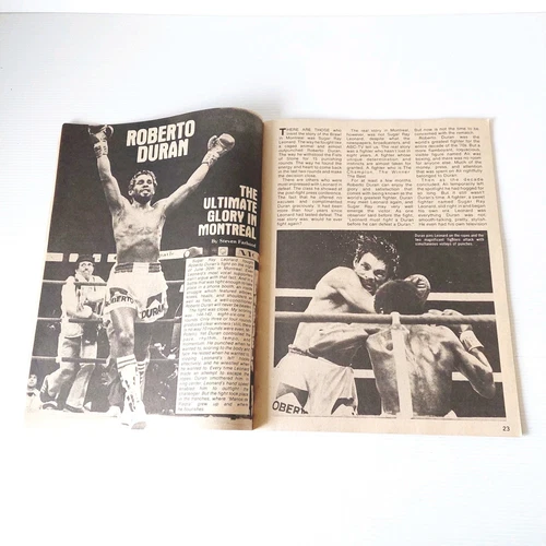 Big Book of Boxing November 1980 ROBERTO DURAN SUGAR RAY LEONARD Cover - 画像7/12
