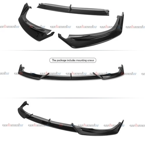 For BMW G20 LCI 330i M340I 2023-25 Gloss Black Front Bumper Lip Spoiler Body Kit