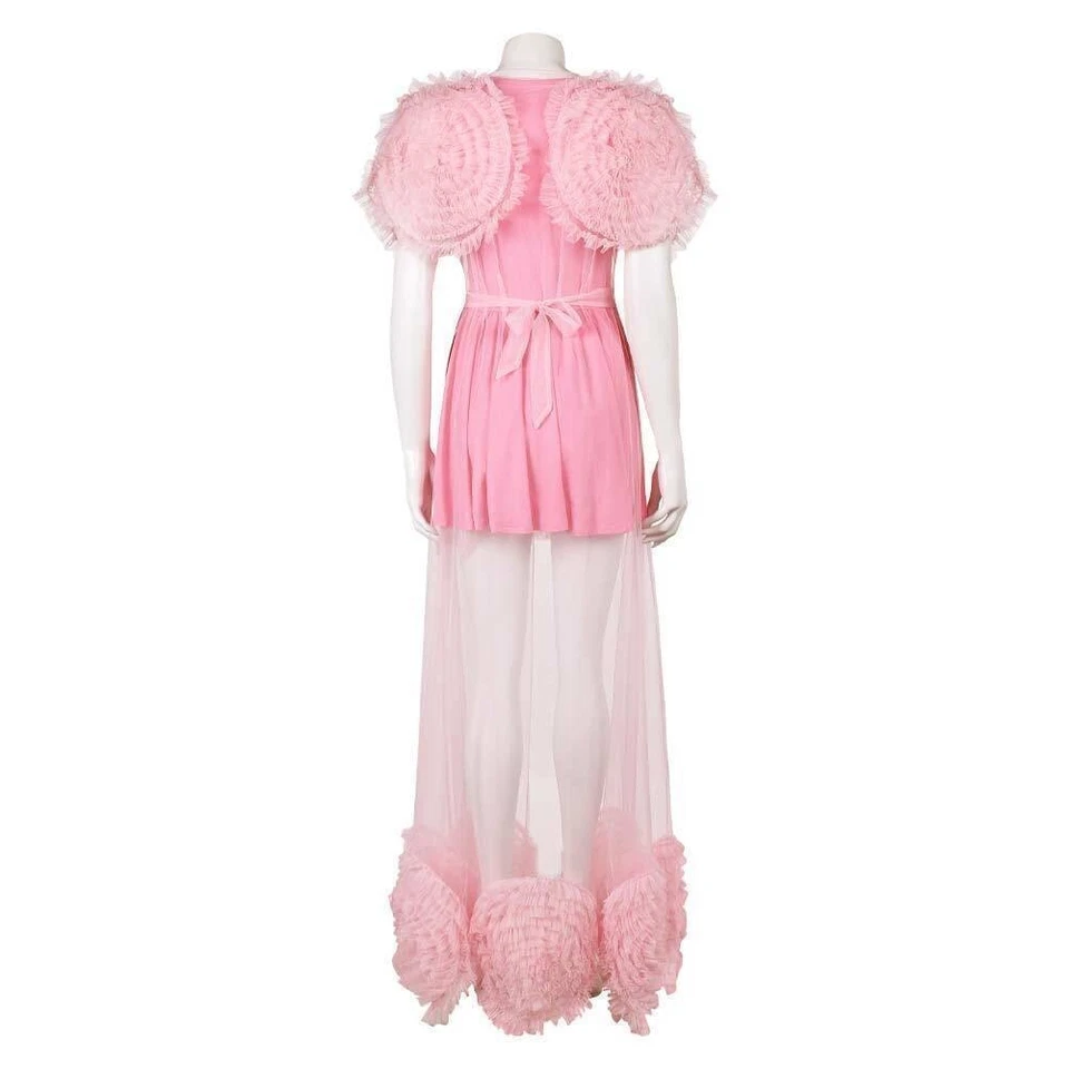 Glinda Pink Bedgown Cosplay Costume Outfit Women's Halloween Carnival Party Suit - Image 4 of 4