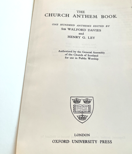 The Church Anthem Book Oxford 100 Anthems Hymns Green Hardcover 1966 - Picture 5 of 7