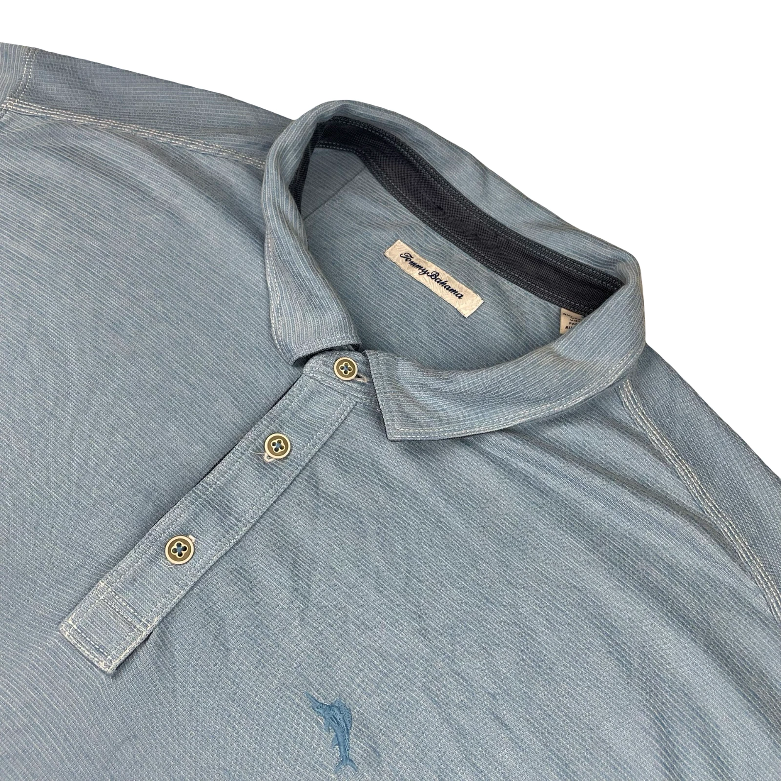 Tommy Bahama Men's Tencel Blend S/S Polo Shirt Blue • 3XLB | BIG