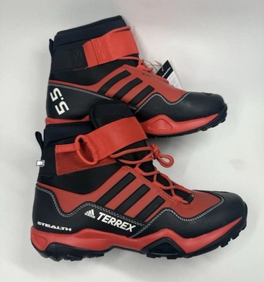 Adidas Terrex Hydro Lace Outdoor Trail Boots - Men's Size 6 - Black/Red - CQ1755