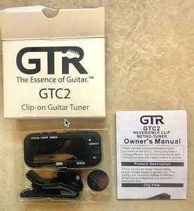 GTR Clip On Guitar Tuner, All Instruments, Bass, Acoustic/Electric Guitar, Ukule