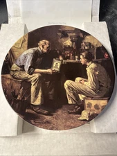 "The Apprentice" # 11740A Norman Rockwell Collector plate 1995. Knowles China
