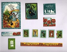 Snippets Graphic45 WONDER OF OZ (12PC) MINI HAND-CUT EPHEMERA scrapbooks