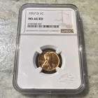 Photo of a 1957-D Lincoln Wheat Cent from an eBay sale