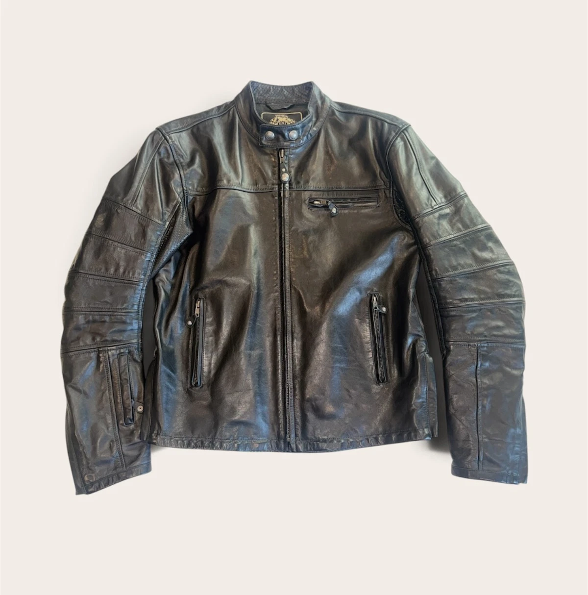 Roland Sands Design RSD Ronin 2015 Black Leather Motorcycle Jacket Men's M image 1