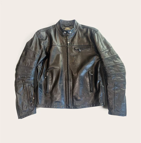Roland Sands Design RSD Ronin 2015 Black Leather Motorcycle Jacket Men's M - product listing photo