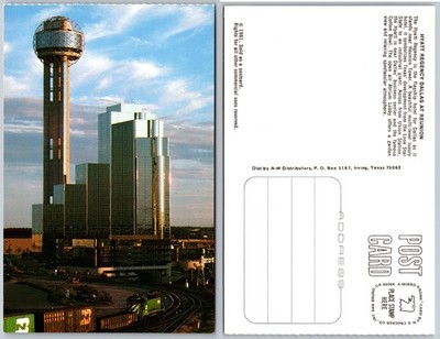 Hyatt Regency Reunion Tower Dallas Texas Postcard