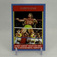 2017 Ultimate Warrior Topps Summerslam #3, WWE, HoF, Defeats Rick Rude